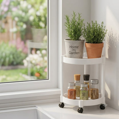 Nordic Style Multi Layer Plant Stand with Wheels – Modern Indoor & Outdoor Flower Display Shelf