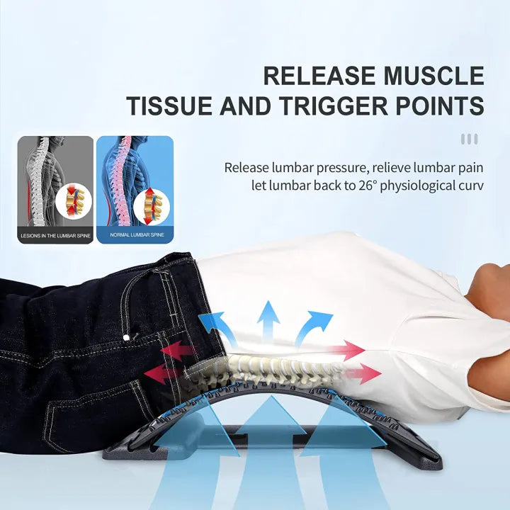 Lumbar Back Stretcher Relieve Pain & Realign Your Spine Naturally