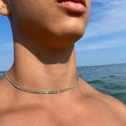 Crystal' Tennis Necklace