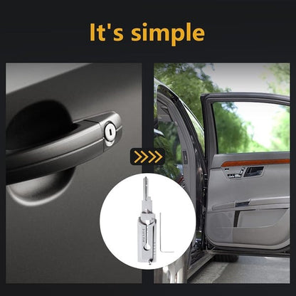 2-in-1 Stainless Steel Lock Decoder & Pick