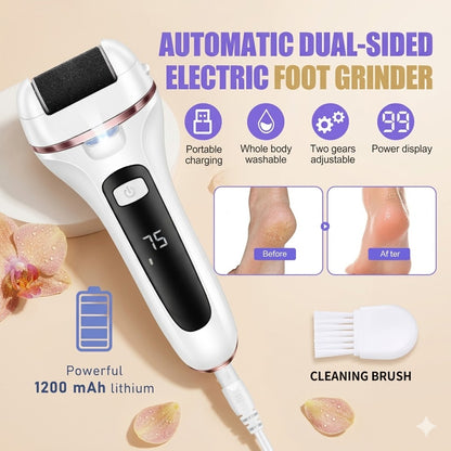 Automatic Dual Sided Electric Foot Grinder – Rechargeable Pedicure & Callus Remover