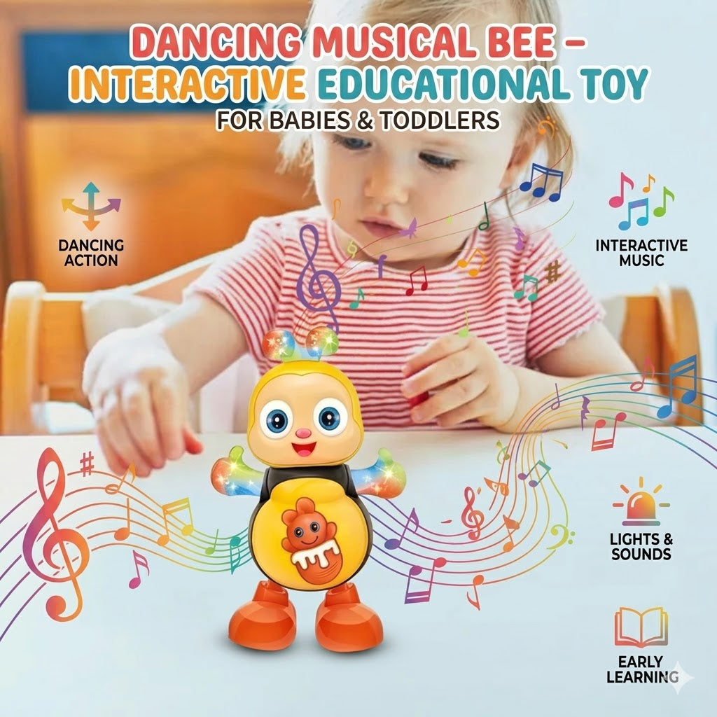 Dancing Musical Bee – Interactive Educational Toy for Babies & Toddlers
