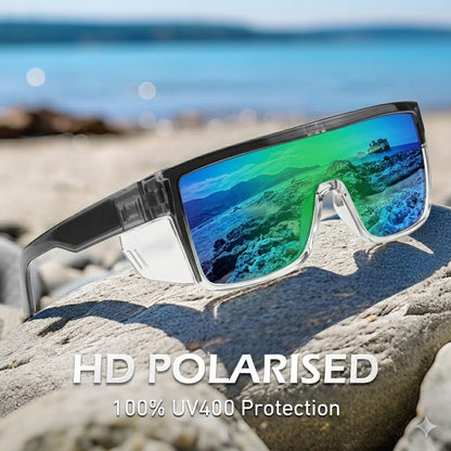 Luxury Designer Shield Sunglasses – Oversized Mirror Safety Eyewear
