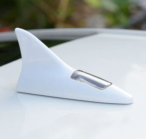 LED Warning Light Solar-Powered Shark Fin Car Antenna