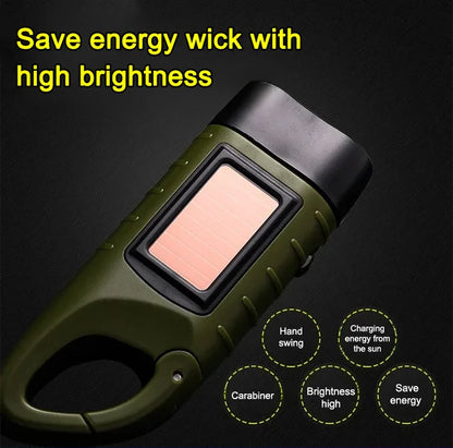 Outdoor Solar Powered Flashlight