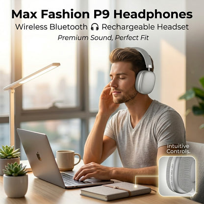 Max Fashion Headphones – Wireless Bluetooth Rechargeable