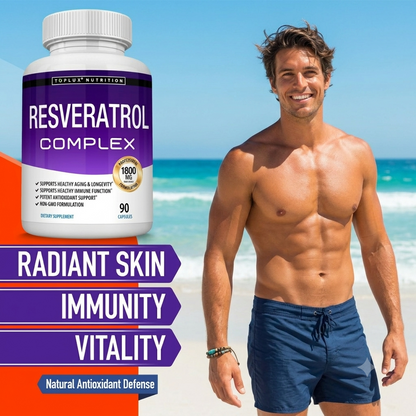 Children's Resveratrol Supplement Capsules – 1800mg Antioxidant Formula for Daily Wellness