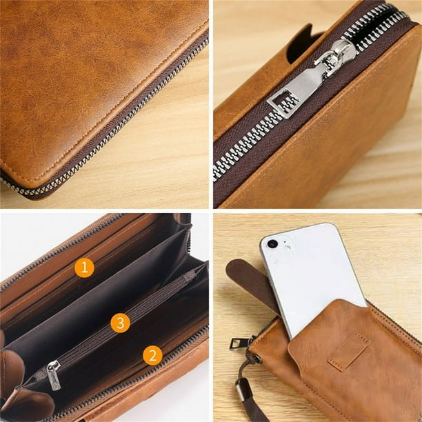 Vintage Large Capacity Multi-Function PU Leather Men’s Wallet