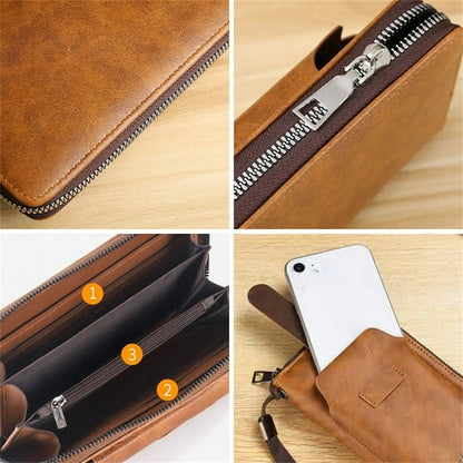 Vintage Large Capacity Multi-Function PU Leather Men’s Wallet