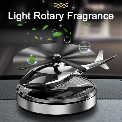 Solar Helicopter Car Air Freshener – Long-Lasting Aromatherapy Dashboard Ornament