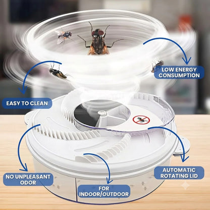 USB Electric Fly Trap – Reusable Household Flying Insect Catcher for Indoor Use
