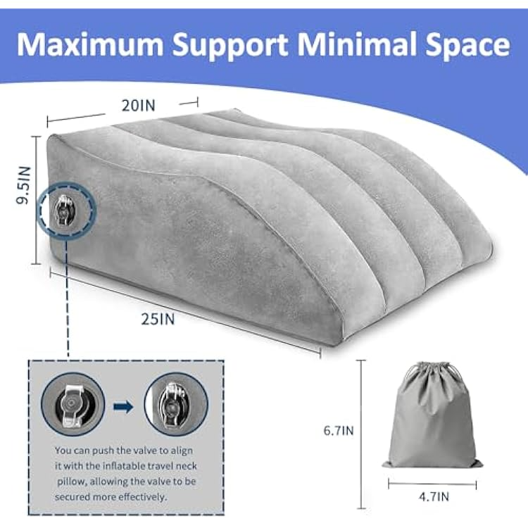 Inflatable Leg Pillow – Portable Comfort for Travel & Relaxation