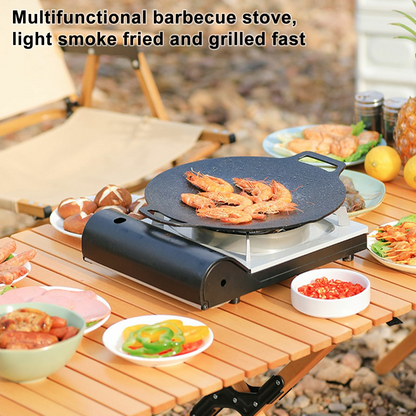 Outdoor Iron BBQ Grill Pan – Korean Style Portable Teppanyaki Plate