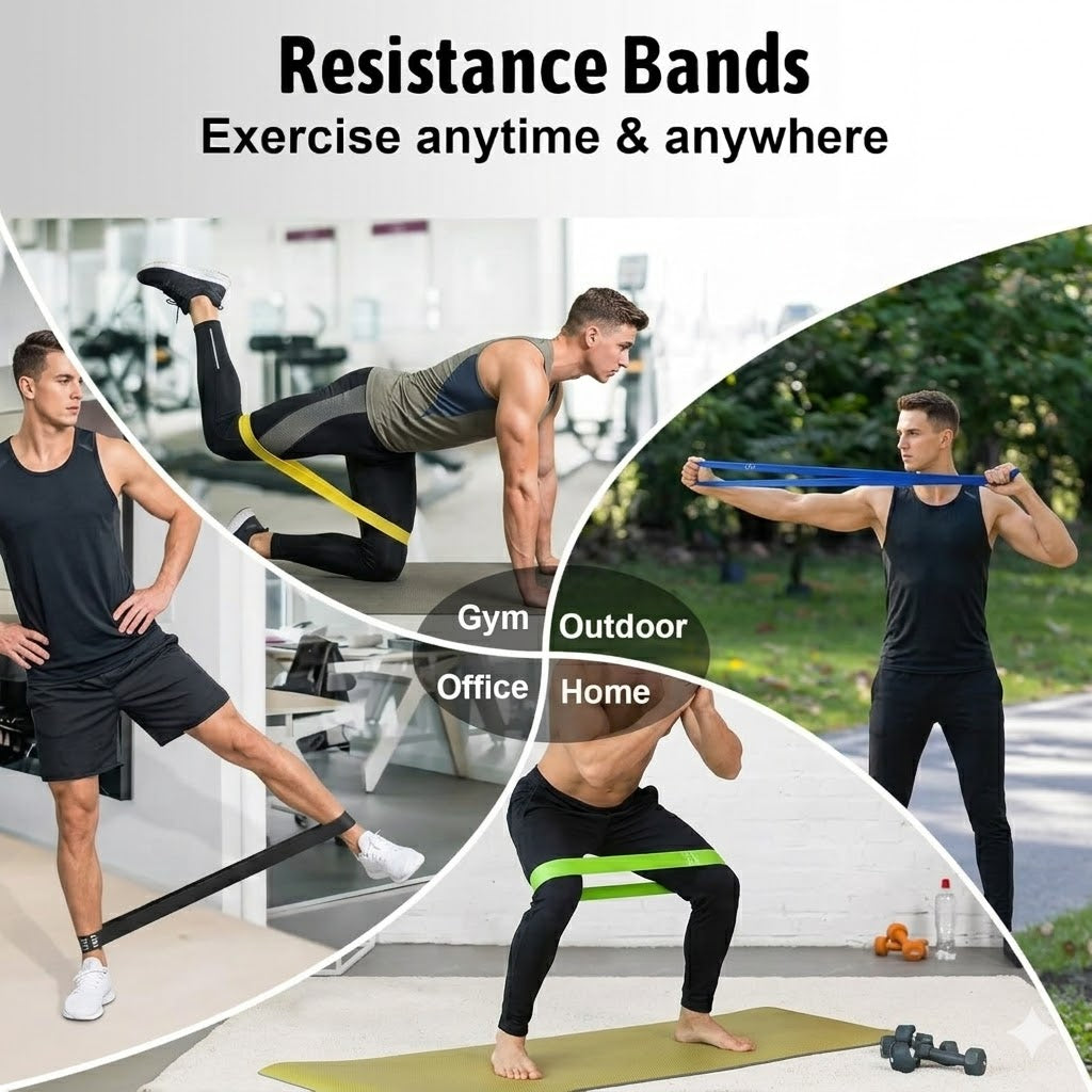 Heavy Resistance Bands Set – Glute & Full Body Fitness Training