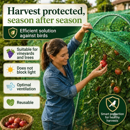 Polyethylene Bird & Insect Protection Net – Garden, Pond & Fruit Tree Protective Cover Roll