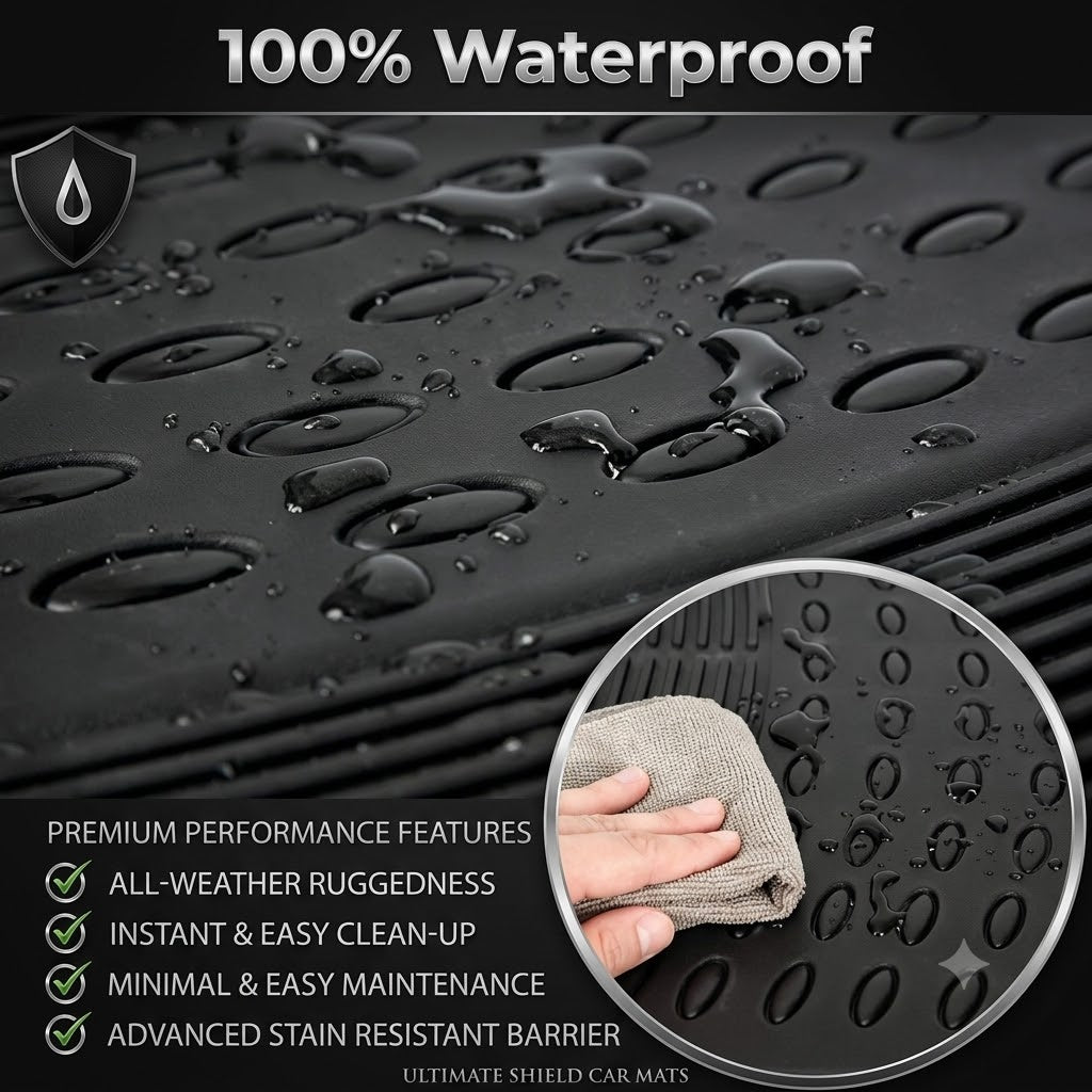 Luxury Anti-Slip Car Floor Mats – Waterproof Universal Fit PVC & XPE Car Mat Set