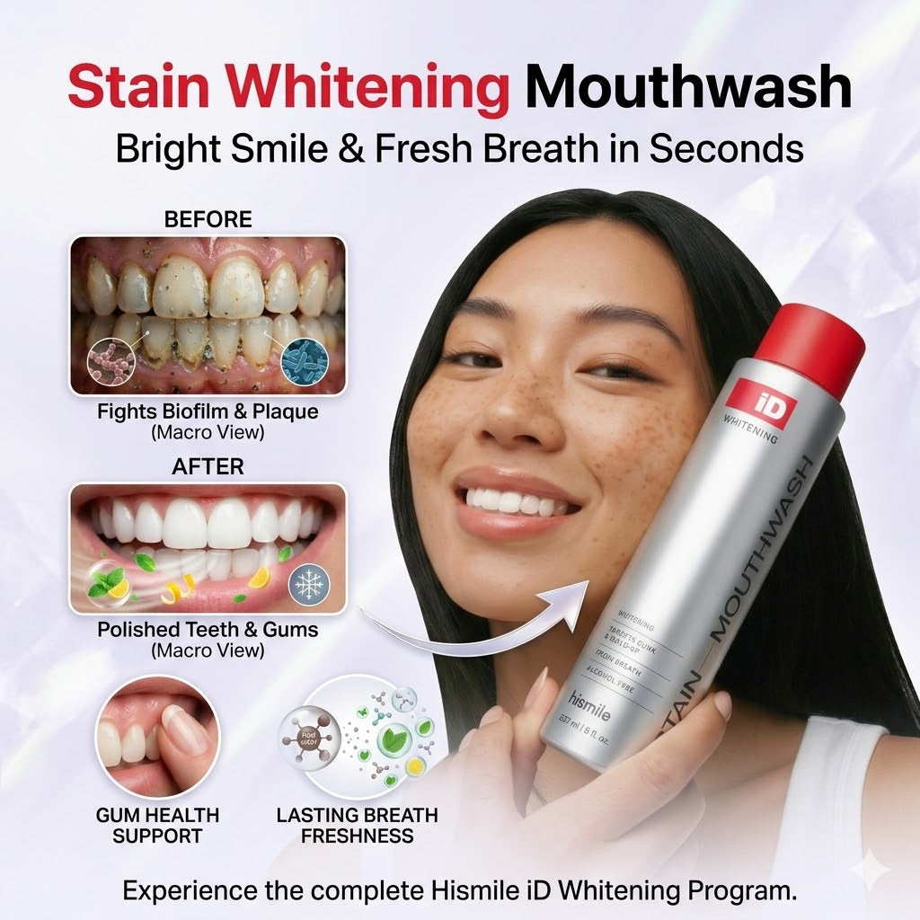 Stain Whitening Mouthwash – Bright Smile & Fresh Breath in Seconds
