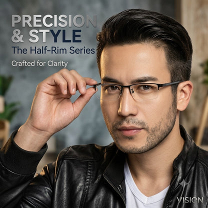 Stylish Vintage Metal Eyeglass Frames – Premium Optical Frames for Students & Professionals