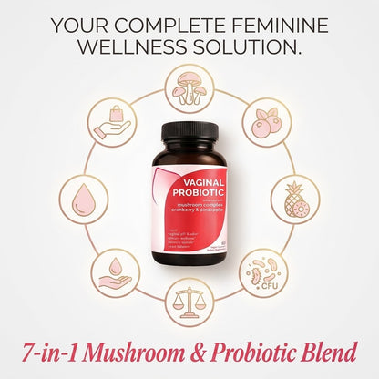 Women's 7-in-1 Mushroom Blend Pineapple, Cranberry Supplement