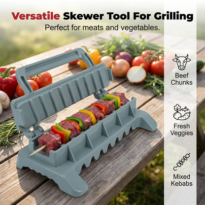 BBQ Skewer Maker Tool – Easy Kebab Filling & Skewering Applicator