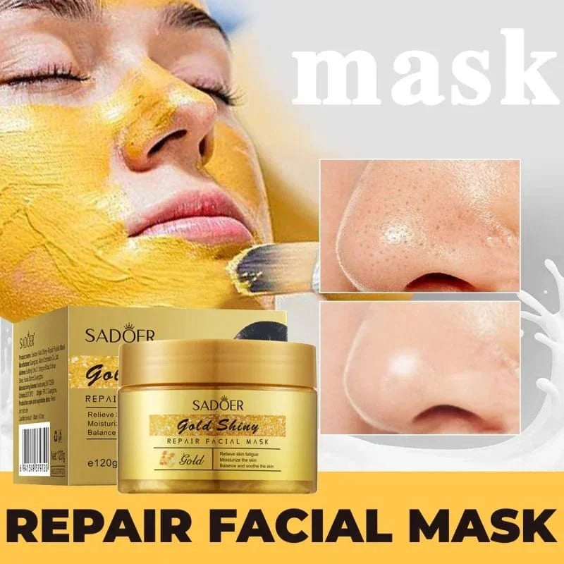 24K Gold Deep Cleansing Anti Acne Remove Black Head Peel Off Beauty Mud Facial Mask