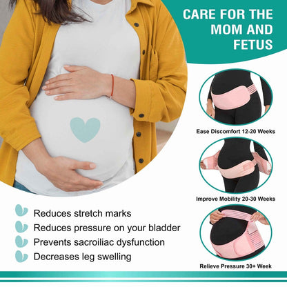 Breathable Pregnancy Belly Support Belt – Comfortable Maternity Waist Band