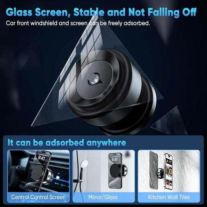 360° Rotating Magnetic Vacuum Car Mount — Secure Phone Holder