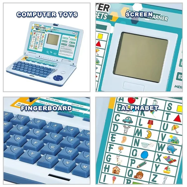 Mini Learning Toy Laptop – Fun Early Education with Lights & Music