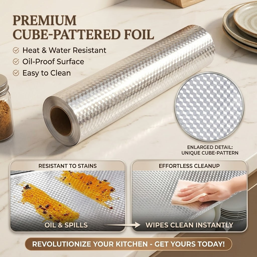 Waterproof PVC Self Adhesive Furniture Foil for Kitchen & Home Décor