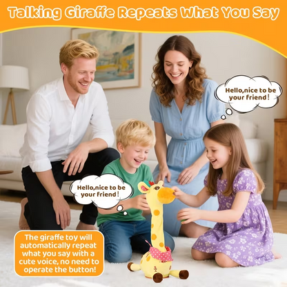 Cute Electronic Dancing Giraffe Plush Toy – Musical Swinging Stuffed Animal with Adjustable Volume