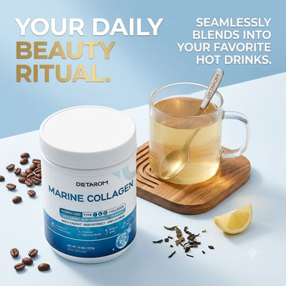 Hydrolyzed Marine Collagen Powder with Hyaluronic Acid & Probiotics