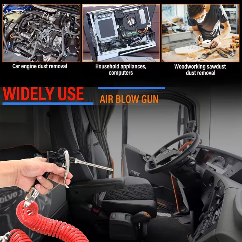 Pneumatic Air Blow Gun Kit – High Pressure Dust Cleaning