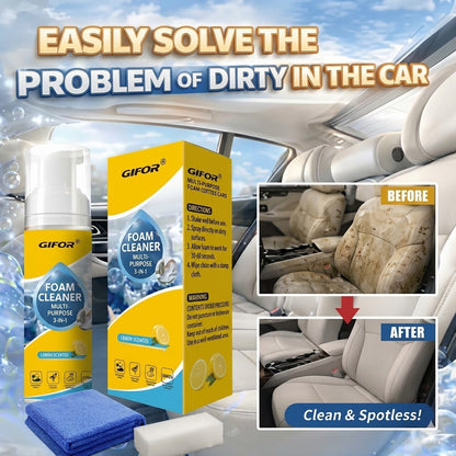 Multi Purpose Foam Cleaner – Car Interior & Household Stain Remover Spray