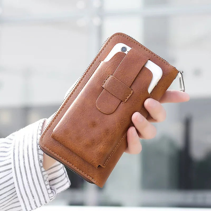 Vintage Large Capacity Multi-Function PU Leather Men’s Wallet