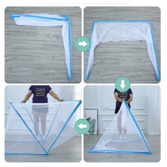 Foldable mosquito net - 360 degree rotation