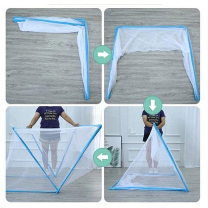 Foldable mosquito net - 360 degree rotation
