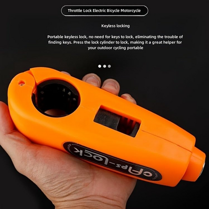 Electric Bike & Motorcycle Handlebar Lock – Anti-Theft Grip Lock with Horn Cap Design
