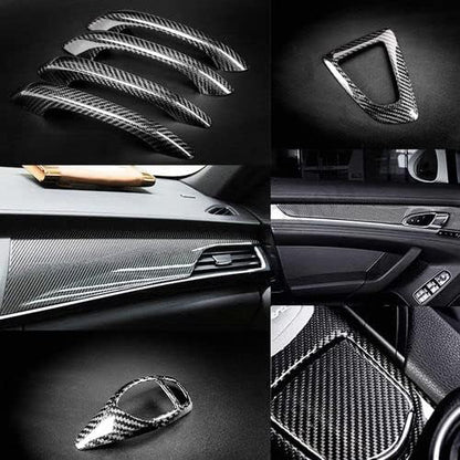 5D Carbon Fiber Car Door Sill Protector Strips
