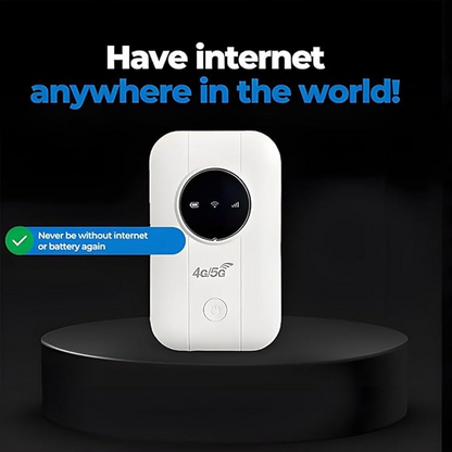 4G LTE Portable MiFi Router – Mini Travel WiFi Hotspot with SIM Card Slot