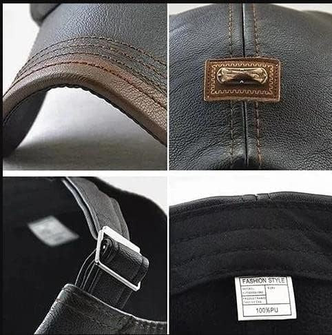 Men’s Retro Leather Beret – Timeless Style & Comfort