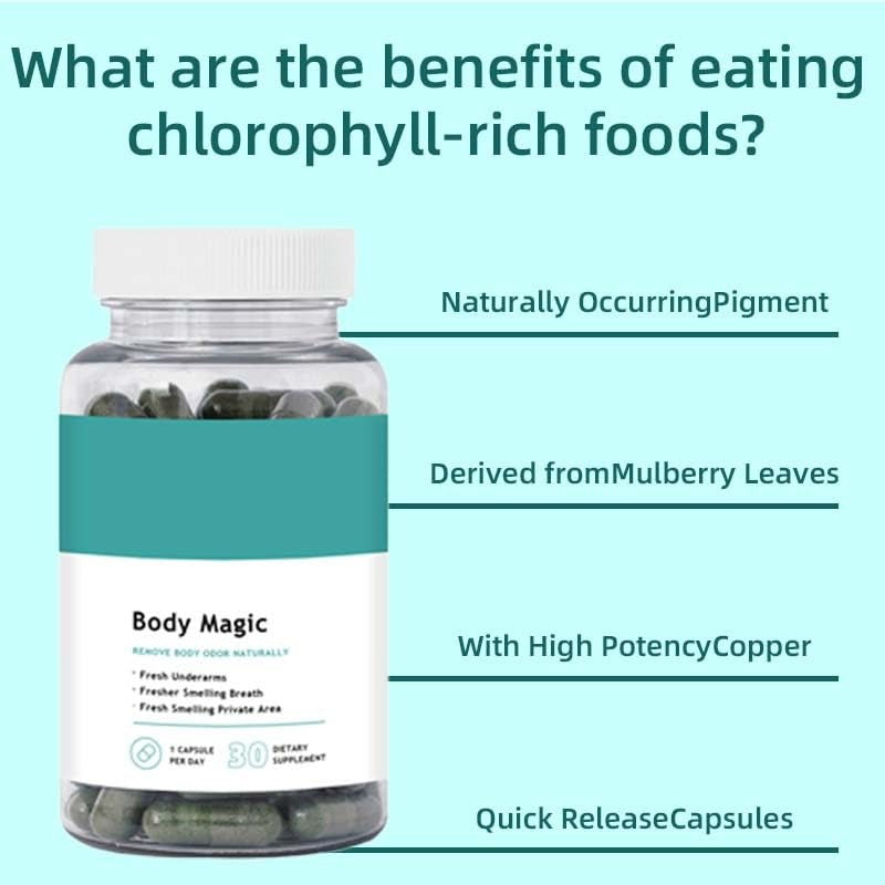 Chlorophyll Capsules – Natural Internal Deodorant for Daily Freshness