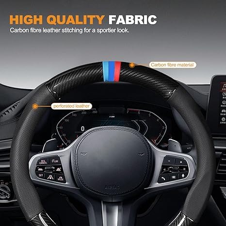 Soft Suede Steering Wheel Cover – Comfort, Grip & Style for All Cars