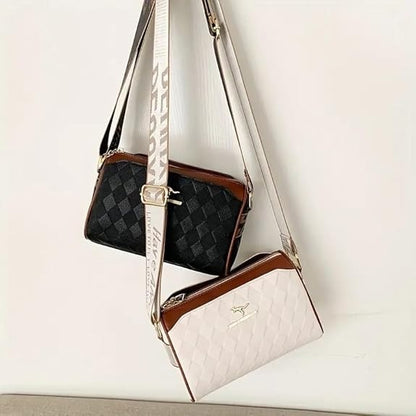 Luxury Women’s Bag – Designer Checkered Shoulder & Crossbody Bag
