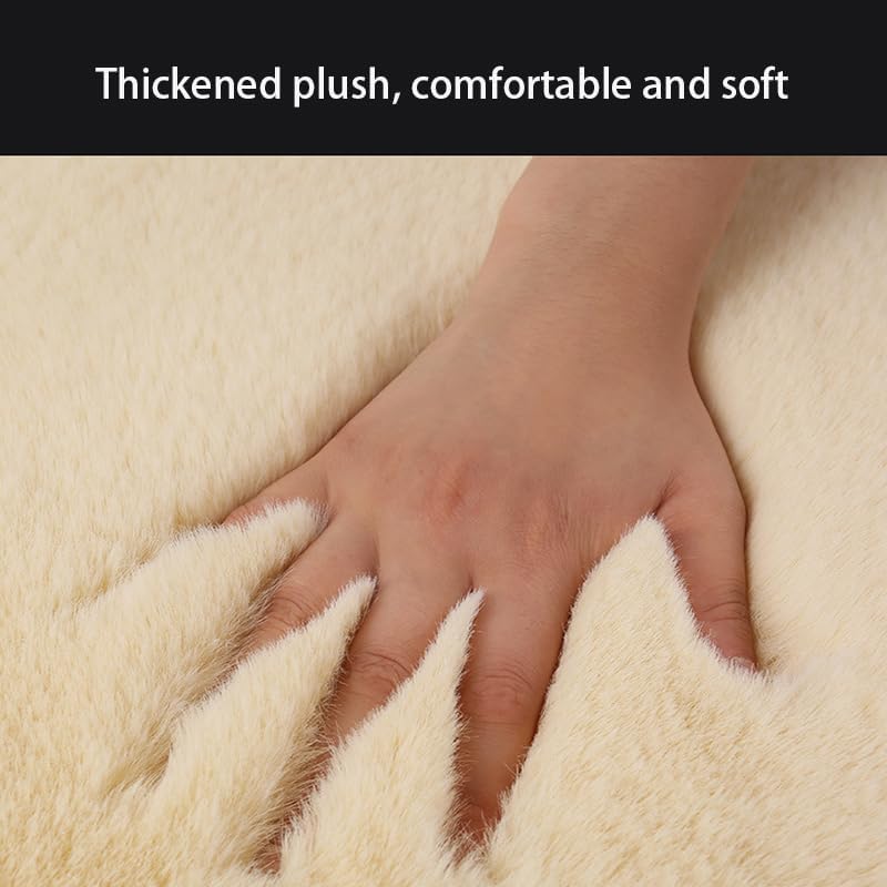 Soft Fluffy Wool Car Seat Cover – Luxurious, Non-Slip