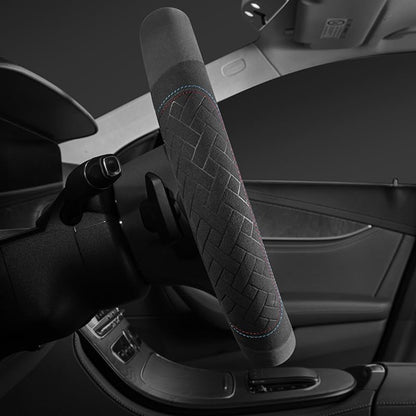 Soft Suede Steering Wheel Cover – Comfort, Grip & Style for All Cars