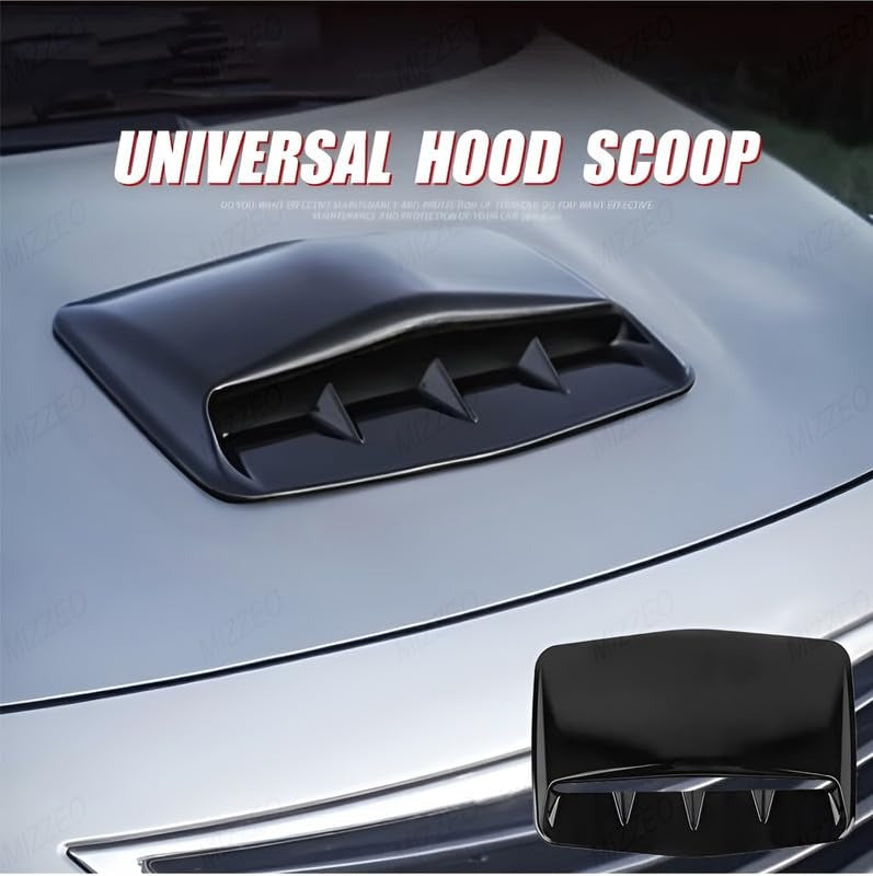 Sporty Car Hood Scoop Air Flow Vent – Universal Decorative Bonnet Upgrade