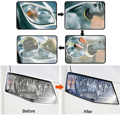 Car Headlight Restoration Kit – Quick Polishing Paste