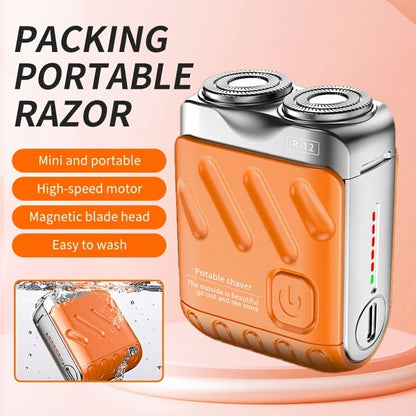 Portable Rotary Dual Ring Electric Shaver – Smooth & Convenient Grooming