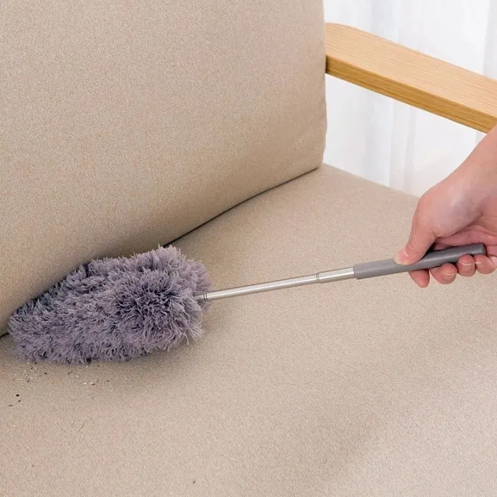 Telescopic Electrostatic Feather Duster – Extendable Dust Cleaning Tool