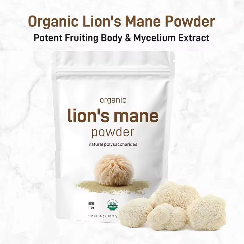 Organic Lion’s Mane Mushroom Powder – Antioxidant & Wellness Superfood